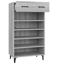 Schuhschrank Grau Sonoma 60x35x105 cm Holzwerkstoff