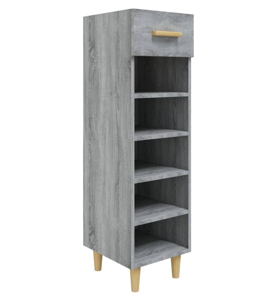 Schuhschrank Grau Sonoma 30x35x105 cm Holzwerkstoff