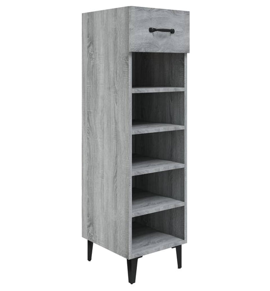 Schuhschrank Grau Sonoma 30x35x105 cm Holzwerkstoff