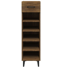 Schuhschrank Braun Eichen-Optik 30x35x105 cm Holzwerkstoff