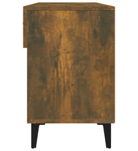 Schuhschrank Räuchereiche 102x35x55 cm Holzwerkstoff