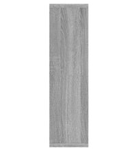 Spiegelschrank mit LED Grau Sonoma 76x15x55 cm