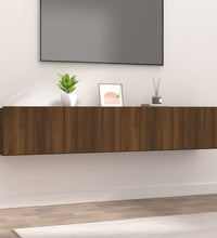 TV-Schränke 2 Stk. Braun Eichen-Optik 80x30x30 cm Holzwerkstoff