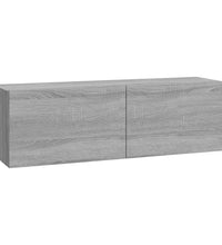 TV-Wandschränke 2 Stk. Grau Sonoma 100x30x30 cm Holzwerkstoff