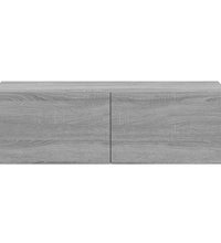 TV-Wandschränke 2 Stk. Grau Sonoma 100x30x30 cm Holzwerkstoff