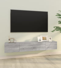 TV-Wandschränke 2 Stk. Grau Sonoma 100x30x30 cm Holzwerkstoff