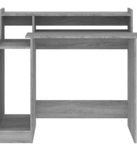 Schreibtisch mit LEDs Grau Sonoma 97x45x90 cm Holzwerkstoff