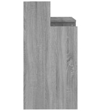 Schreibtisch mit LEDs Grau Sonoma 97x45x90 cm Holzwerkstoff