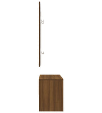 Garderoben-Set Braun Eichen-Optik Holzwerkstoff