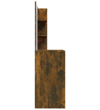 Schminktisch mit Spiegel Räuchereiche 74,5x40x141 cm