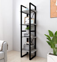 Bücherregal 4 Fächer Grau Sonoma 40x30x140 cm Holzwerkstoff