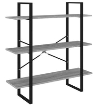 Bücherregal Grau Sonoma 100x30x105 cm Holzwerkstoff