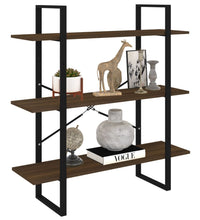 Bücherregal Braun Eichen-Optik 100x30x105 cm Holzwerkstoff