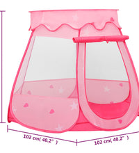 Kinder-Spielzelt Rosa 102x102x82 cm