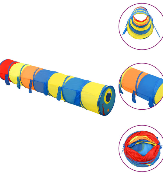 Spieltunnel für Kinder Mehrfarbig 245 cm Polyester