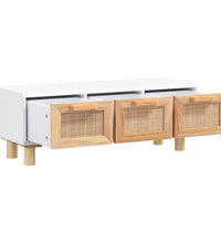 Couchtisch Weiß 80x40x30 cm Holzwerkstoff & Massivholz Kiefer