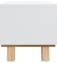 Couchtisch Weiß 80x40x30 cm Holzwerkstoff & Massivholz Kiefer