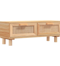 Couchtisch Braun 80x40x30 cm Holzwerkstoff & Massivholz Kiefer