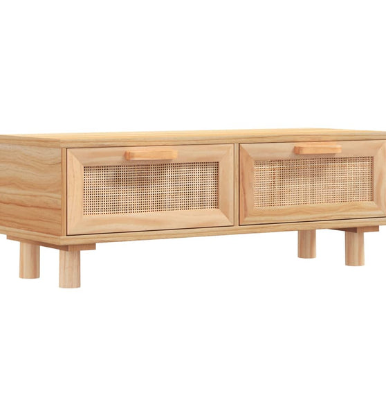 Couchtisch Braun 80x40x30 cm Holzwerkstoff & Massivholz Kiefer