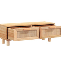 Couchtisch Braun 80x40x30 cm Holzwerkstoff & Massivholz Kiefer