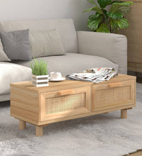 Couchtisch Braun 80x40x30 cm Holzwerkstoff & Massivholz Kiefer