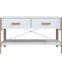 Couchtisch Weiß 82x48x45 cm Holzwerkstoff