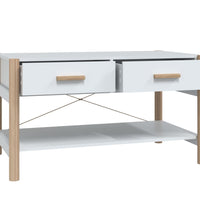 Couchtisch Weiß 82x48x45 cm Holzwerkstoff
