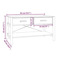 Couchtisch Weiß 82x48x45 cm Holzwerkstoff