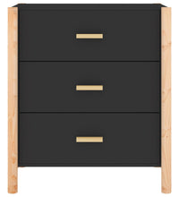 Sideboard Schwarz 62x38x70 cm Holzwerkstoff