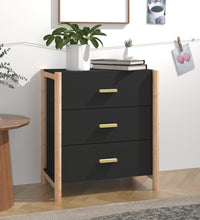 Sideboard Schwarz 62x38x70 cm Holzwerkstoff