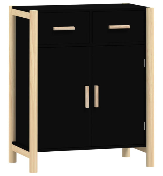 Sideboard Schwarz 62x38x75 cm Holzwerkstoff