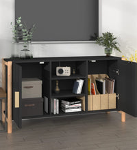 Sideboard Schwarz 107x38x60 cm Holzwerkstoff