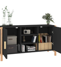 Sideboard Schwarz 107x38x60 cm Holzwerkstoff