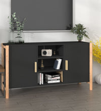 Sideboard Schwarz 107x38x60 cm Holzwerkstoff