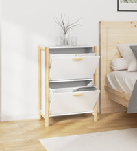 Schuhschrank Weiß 57,5x33x80 cm Holzwerkstoff