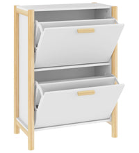 Schuhschrank Weiß 57,5x33x80 cm Holzwerkstoff