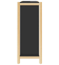 Schuhschrank Schwarz 57,5x33x80 cm Holzwerkstoff