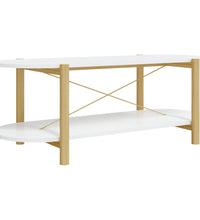Couchtisch Weiß 110x48x40 cm Holzwerkstoff