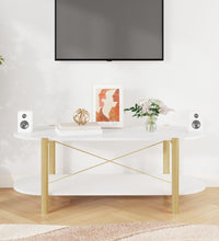 Couchtisch Weiß 110x48x40 cm Holzwerkstoff