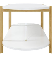 Couchtisch Weiß 110x48x40 cm Holzwerkstoff