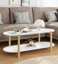 Couchtisch Weiß 110x48x40 cm Holzwerkstoff