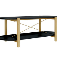 Couchtisch Schwarz 110x48x40 cm Holzwerkstoff