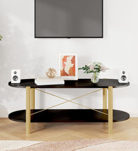 Couchtisch Schwarz 110x48x40 cm Holzwerkstoff