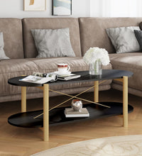 Couchtisch Schwarz 110x48x40 cm Holzwerkstoff