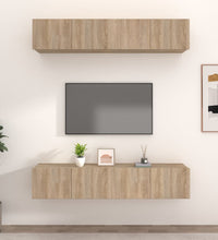 TV-Schränke 4 Stk. Sonoma-Eiche 80x30x30 cm Holzwerkstoff