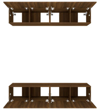 TV-Schränke 4 Stk. Braun Eichen-Optik 80x30x30 cm Holzwerkstoff