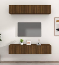 TV-Schränke 4 Stk. Braun Eichen-Optik 80x30x30 cm Holzwerkstoff