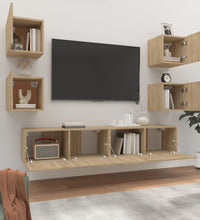 6-tlg. TV-Schrank-Set Sonoma-Eiche Holzwerkstoff