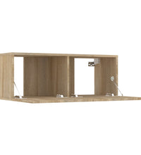 6-tlg. TV-Schrank-Set Sonoma-Eiche Holzwerkstoff