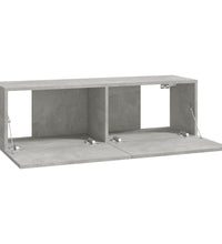 6-tlg. TV-Schrank-Set Betongrau Holzwerkstoff